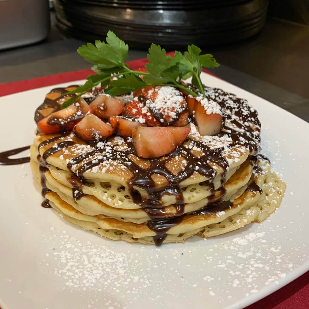 Strawberry & Nutella Pancakes